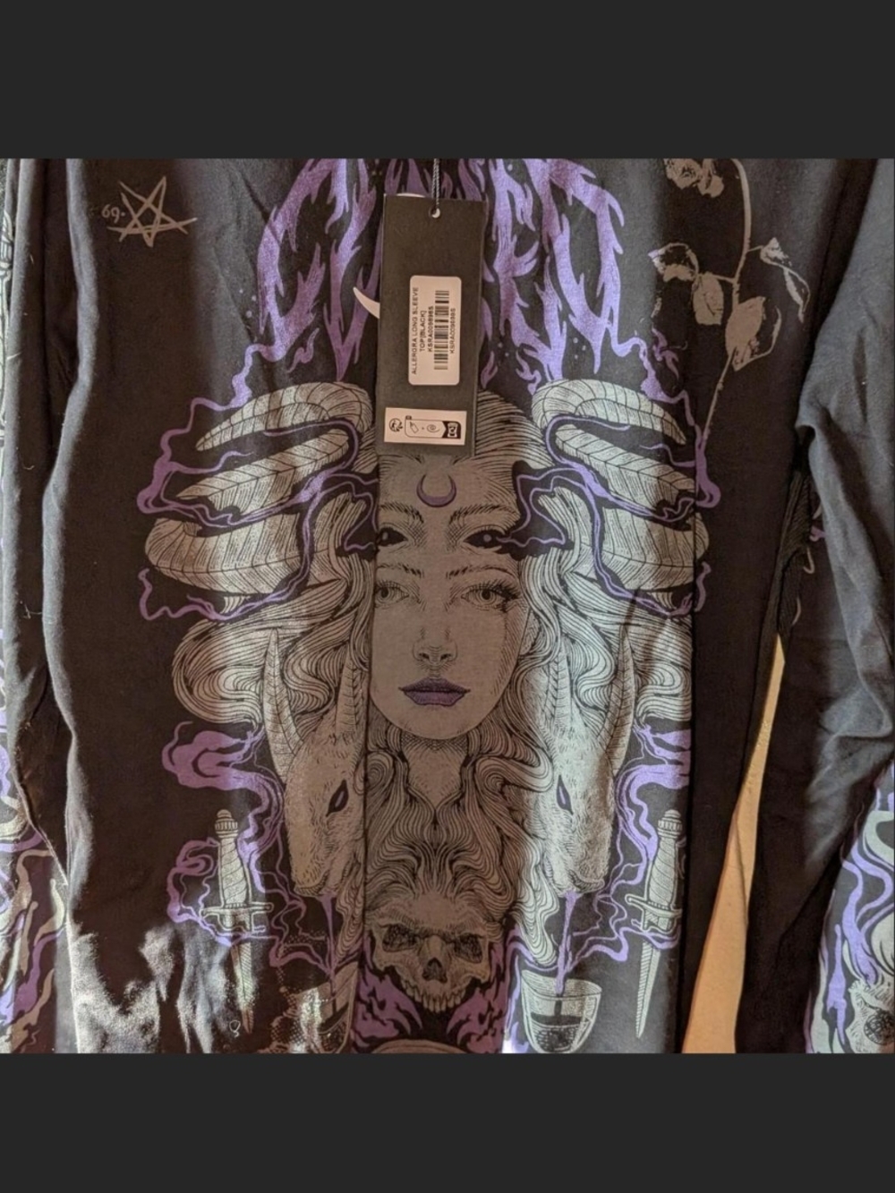 killstar allergra long sleeve shirt.